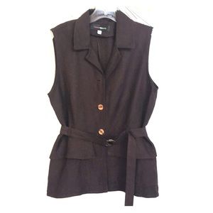Harris/Wallace Women Sleeveless Top Blouse Shirt M